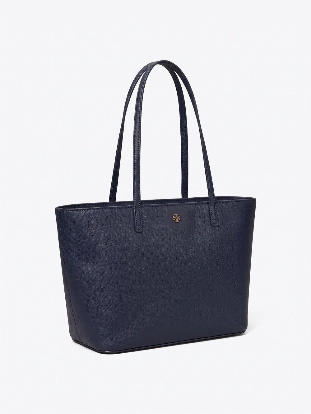 Tory Burch Navy Saffiano Leather Tote Bag